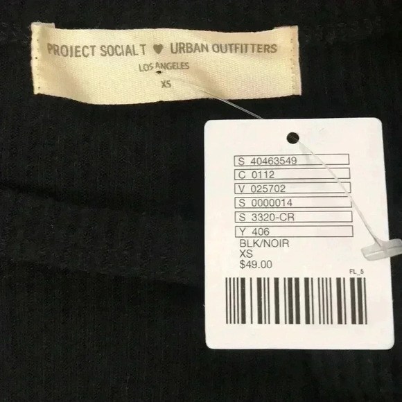 Project Social T Ribbed Top Sz XS - Picture 4 of 6